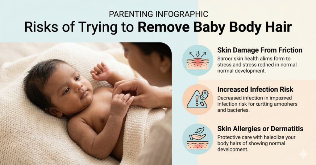 Risks of Trying to Remove Baby Body Hair