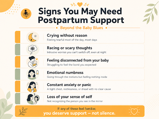 Signs you may need postpartum support beyond the baby blues - Child Care Clinic Mumbai