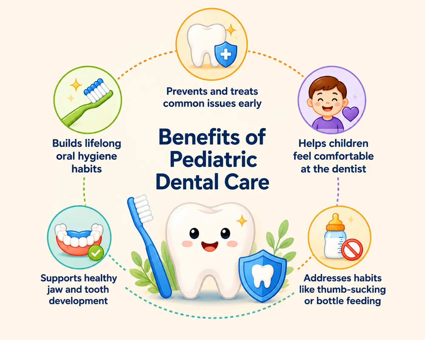 Infographic: 5 Benefits of Pediatric Dental Care