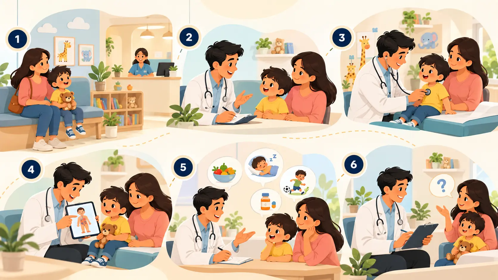 Visit-flow infographic